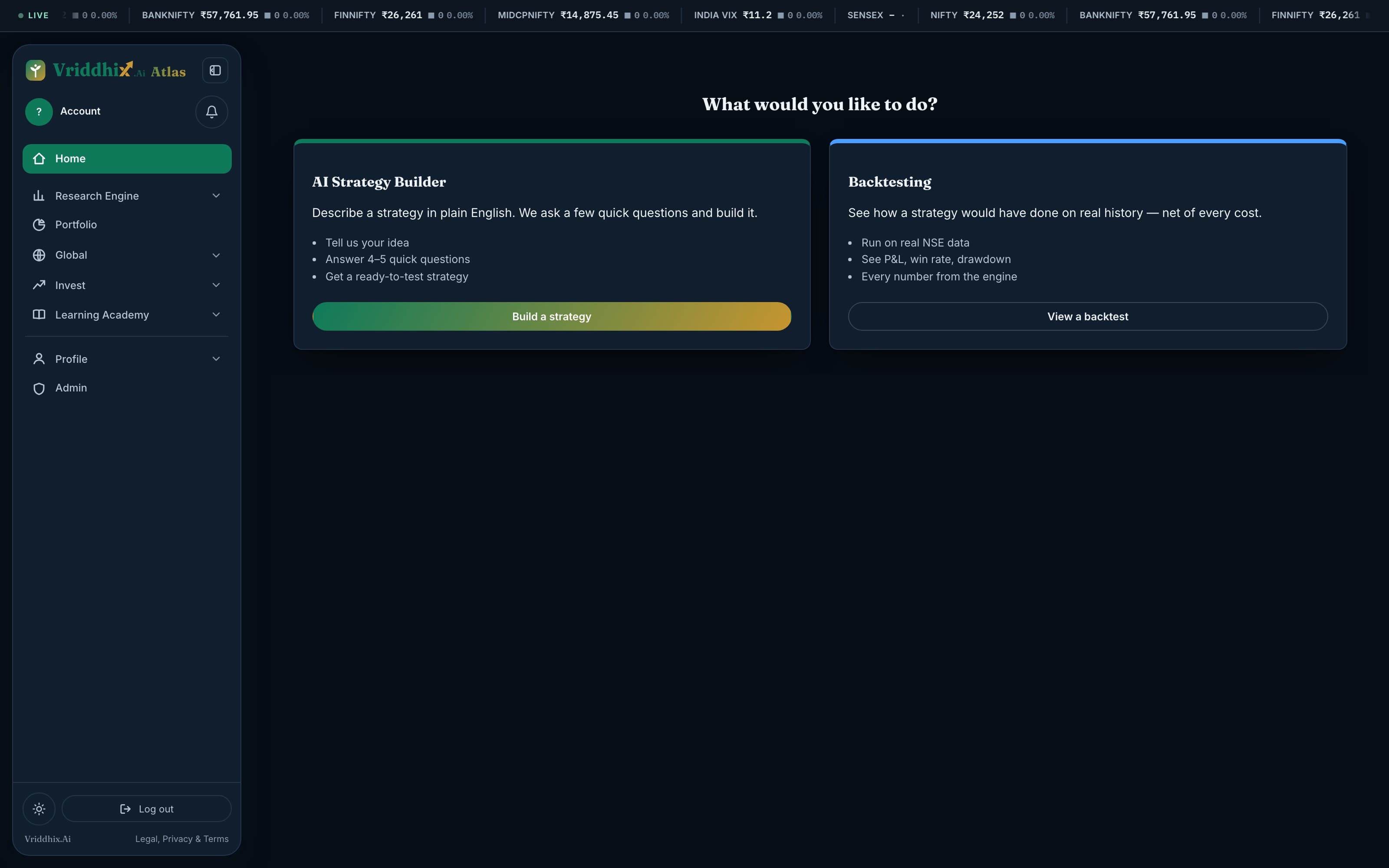 Start from one dashboard